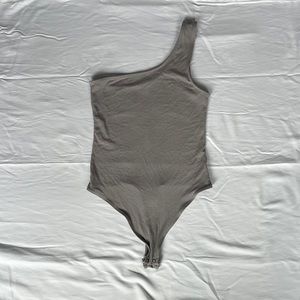 American Eagle one shoulder ribbed bodysuit